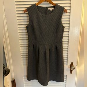 Loft grey quilted dress